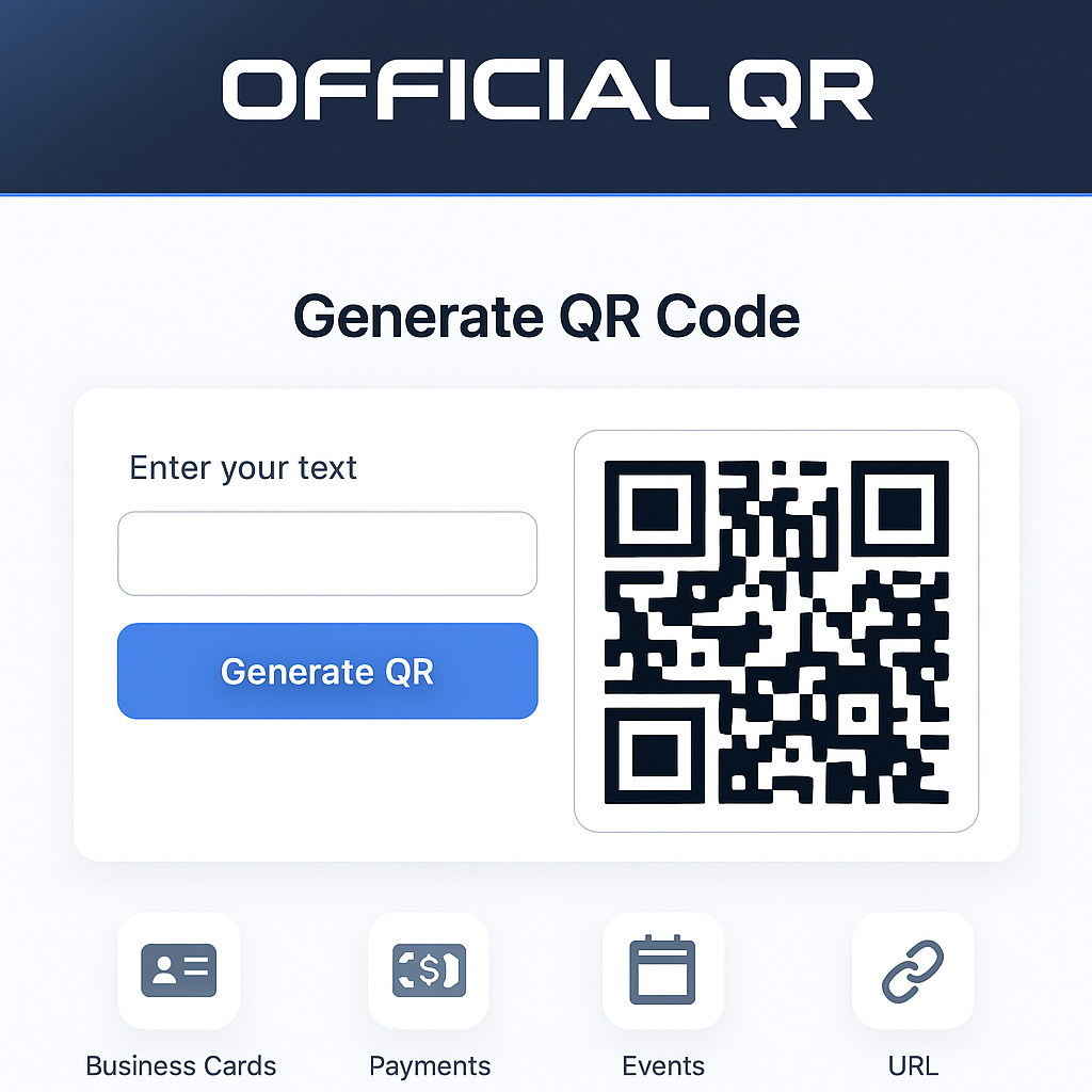 Screenshot of the app QR code system page